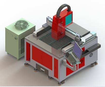 600*600 मिमी छोटे आकार की सटीक फाइबर लेजर कटिंग मशीन 1500W 2KW 3000W