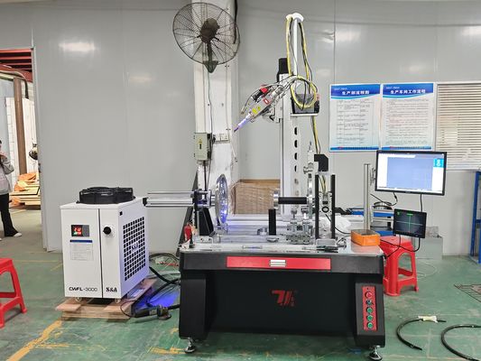 2000W केटल ऑटोमैटिक फाइबर लेजर वेल्डिंग मशीन सेना केटल पानी की बोतल के लिए