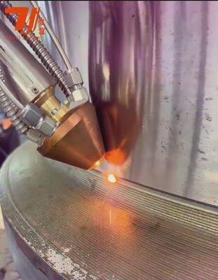 शाफ्ट की मरम्मत और क्रोम कोटिंग के प्रतिस्थापन के लिए 6KW हाई स्पीड सीएनसी लेजर क्लैडिंग मशीन, 90% पाउडर दक्षता