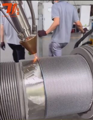 हाइड्रोलिक रॉड, तेल क्षेत्र ट्यूबिंग और बेलनाकार घटक पुनर्निर्माण के लिए 6000W रोबोटिक लेजर क्लैडिंग मशीन