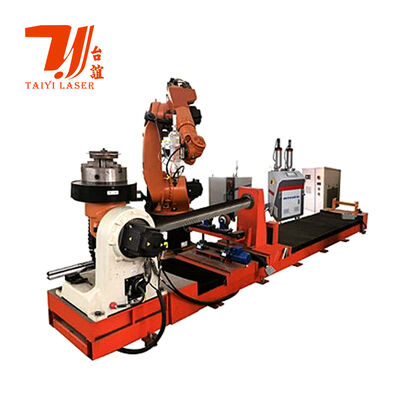 हाइड्रोलिक रॉड, तेल क्षेत्र ट्यूबिंग और बेलनाकार घटक पुनर्निर्माण के लिए 6000W रोबोटिक लेजर क्लैडिंग मशीन