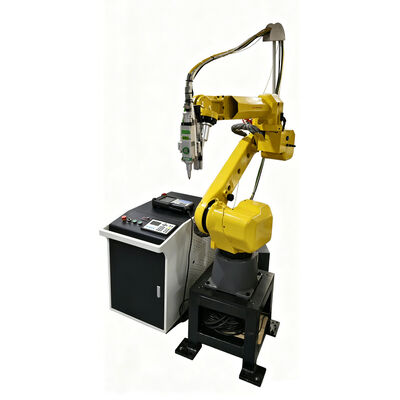 FANUC रोबोटिक 3 डी फाइबर लेजर कटर 1500W-6000W समायोज्य शक्ति और जटिल धातु भागों के निर्माण के लिए स्वचालित उपकरण चेंजर के साथ