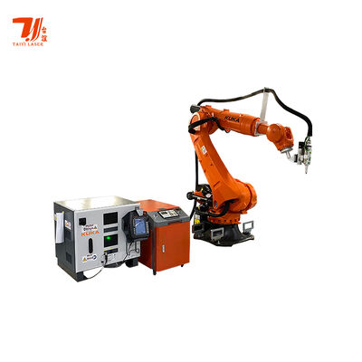 1000W-6000W धातु निर्माण के लिए 6 अक्ष कुका रोबोट लेजर कटिंग मशीन